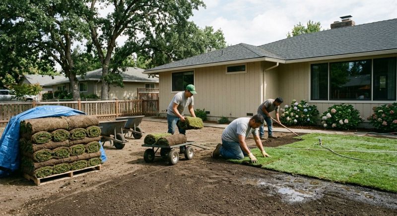 Bermuda Grass Installation in Aiken, SC
