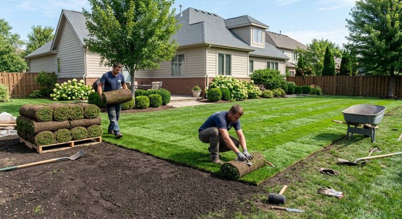 Ryegrass Sod Installation in Aiken, SC