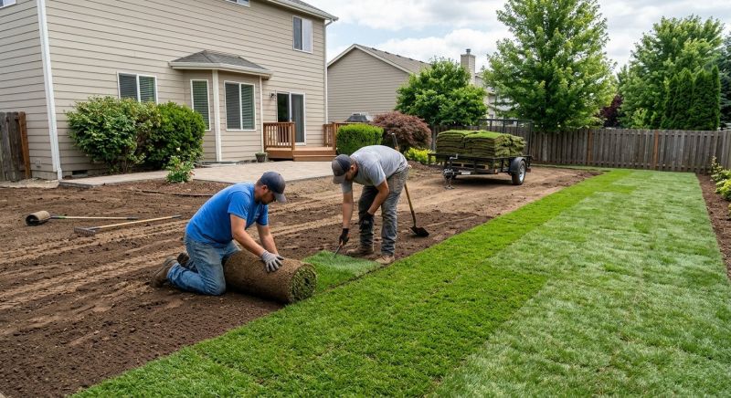 Yard Sod Installation in Aiken, SC