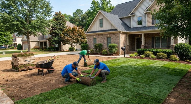 Yard Sodding in Rockwall, TX